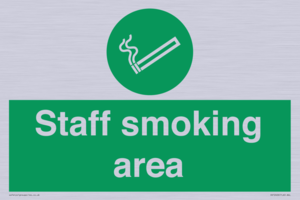 Staff smoking area